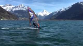 Windsurfing Urnersee - mit Ezzy Sails und Patrik Board
