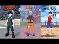 My Hero Academia The Strongest Hero vs One Piece Fighting Path vs Naruto Slugfest | Mobile Gameplay