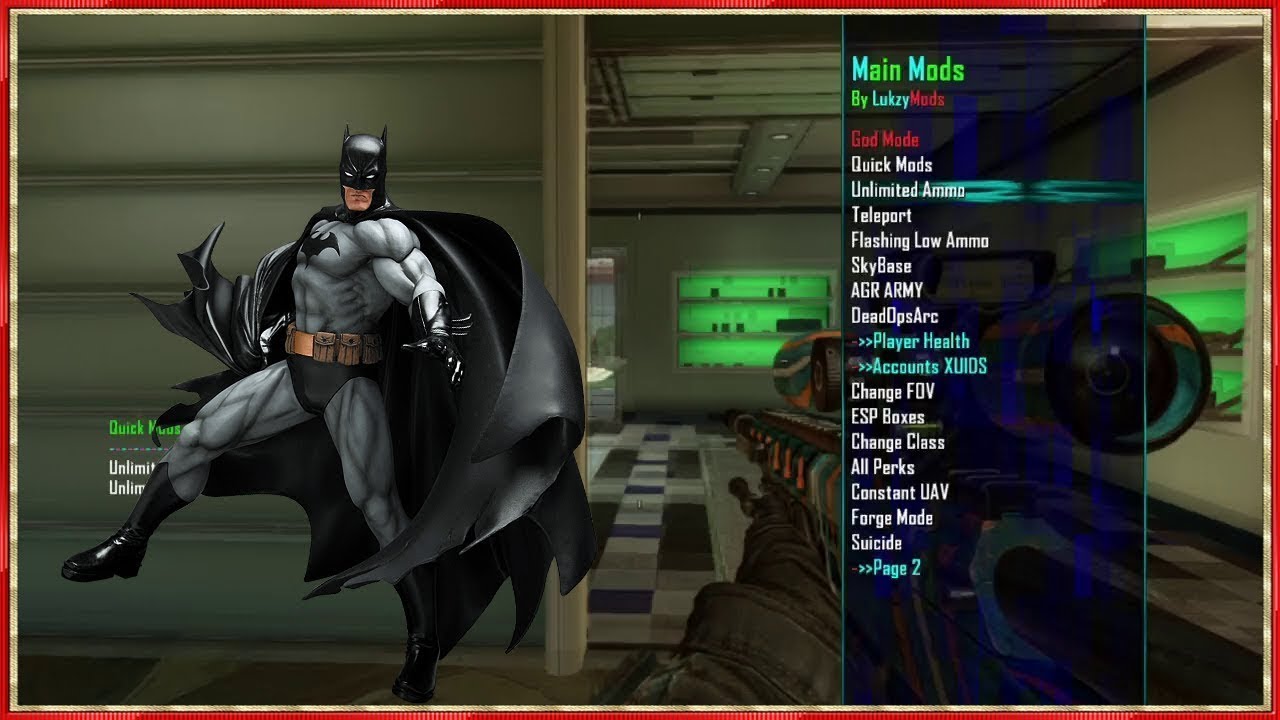 Bo2 Presentation du mod menu batman v7 - YouTube - 