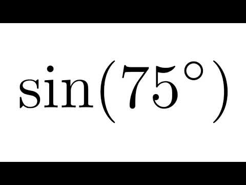 Value of sin(75) | How to find the value of sin(75)? | What is the value of sin(75)?