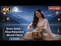 Stress Relief Tabla Music | 3 Hours Deep Relaxation & Mental Clarity (4K Night Lake)#sleepmusic