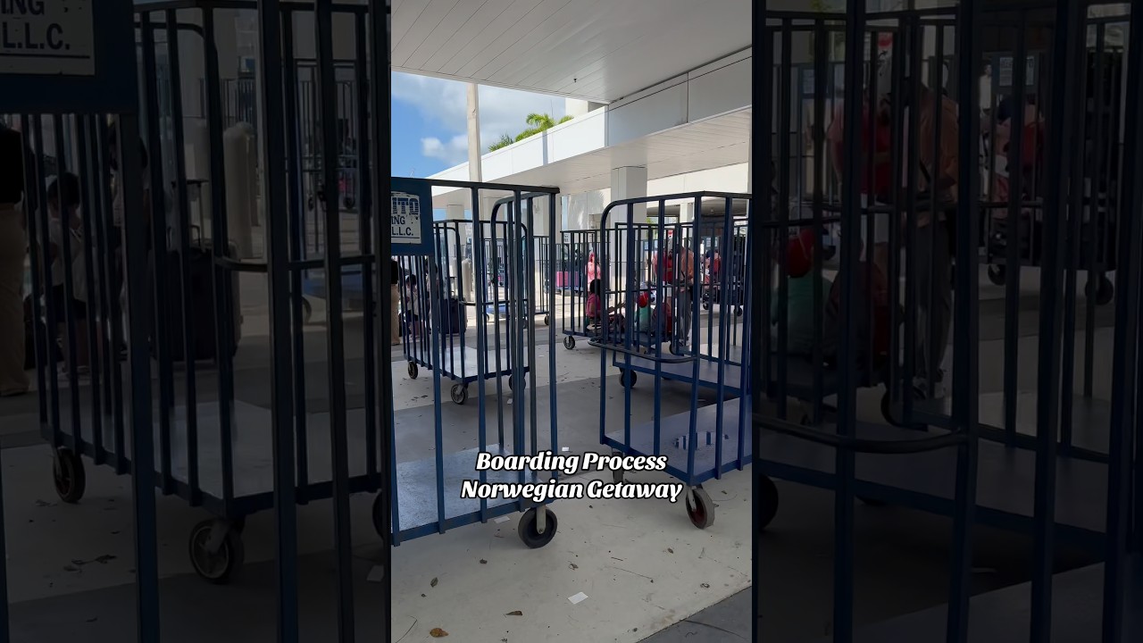 Boarding process for Norwegian Getaway #cruise #norwegian