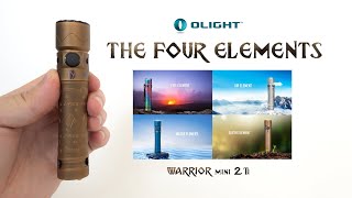 OLIGHT WARRIOR mini 2 Ti (EARTH] LIMITED EDITION EDC Flashlight - 1750 lumens - Magnetic charging