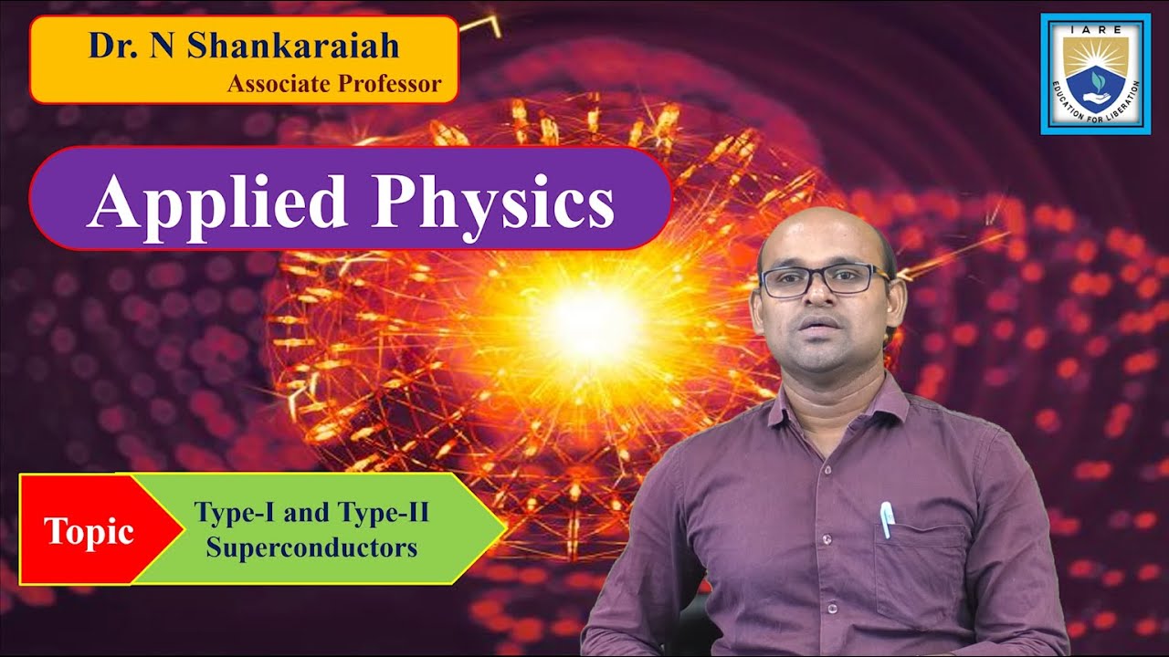 Type I and Type II Superconductors by Dr. N Shankaraiah - YouTube