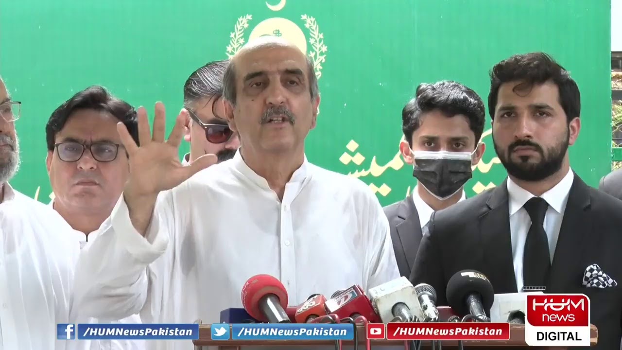 Akbar S. Babar talks to media