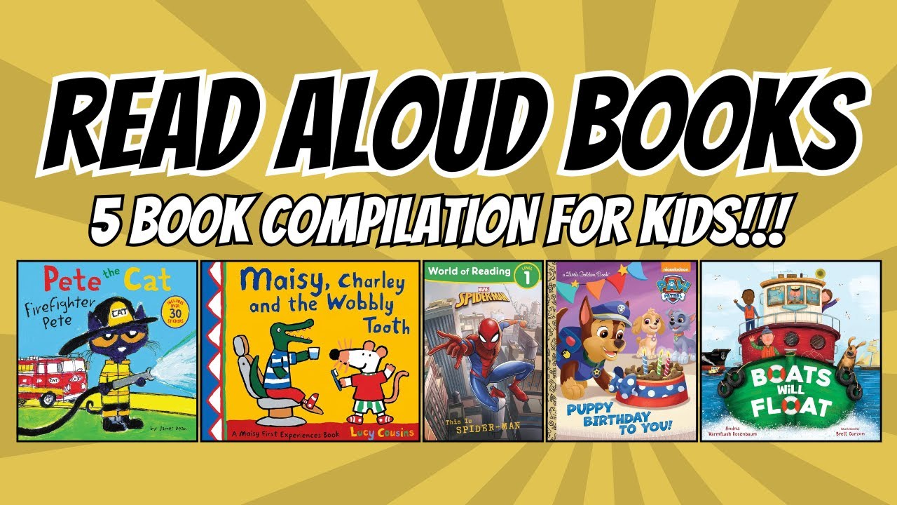 Read Aloud Books Compilation | 5 Kids Books - YouTube