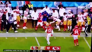 Tanoh Kpassagnon #92 no call false start Chiefs/49ers