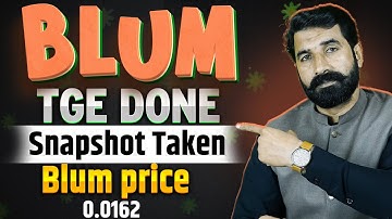 Blum TGE Done | Snapshot Taken | Blum price = 0.0162 | Blum Price | Blum Airdrop Update | Albarizone