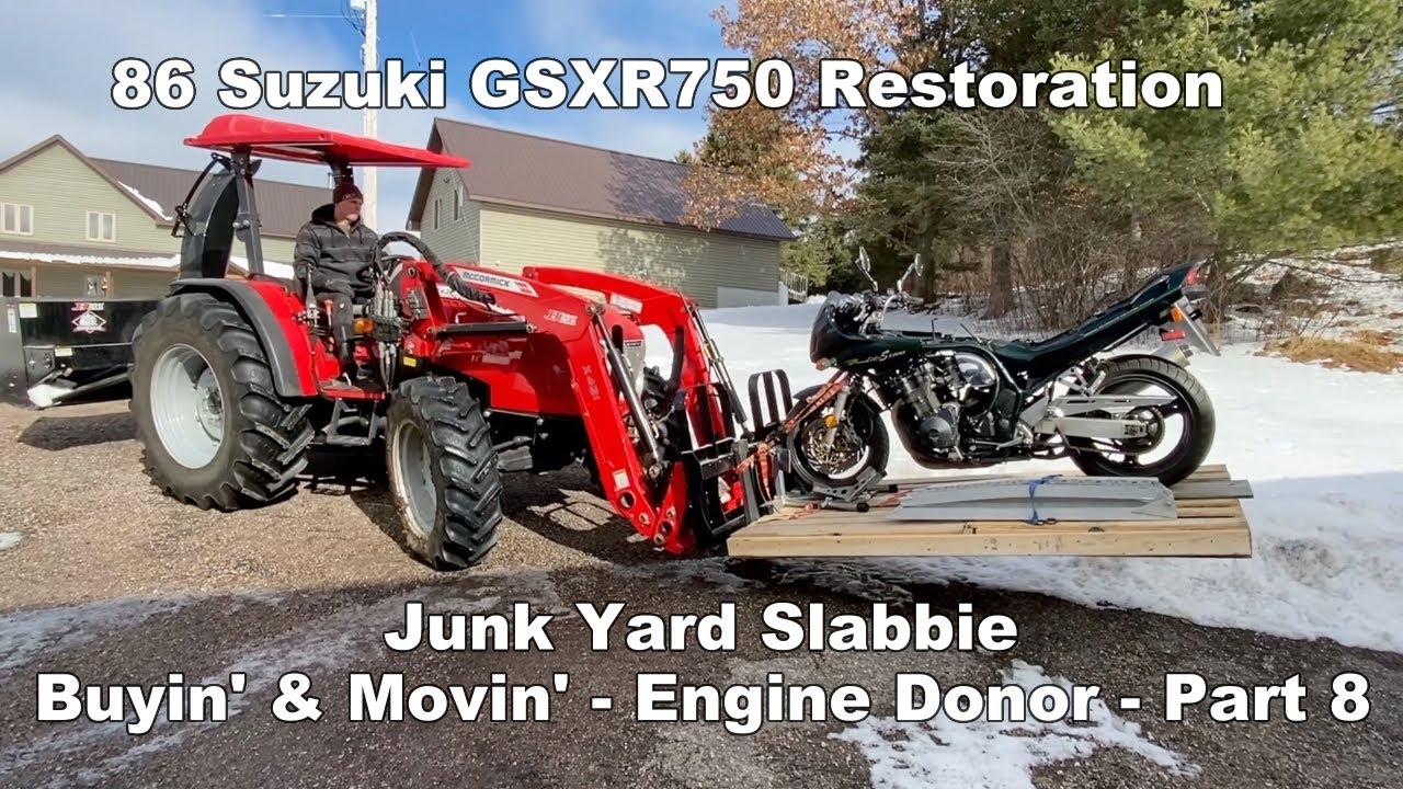 1986 Suzuki GSX-R 750 - Skoal Bandit - Restoration - Part 8 - Donor Engine Arrives