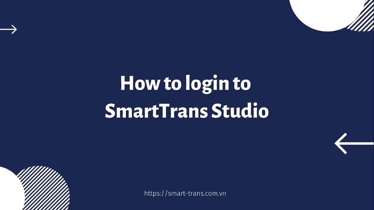 Transsmart Login How to login SmartTrans Studio and Terminology explanation - YouTube