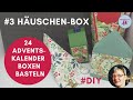 #3 Häuschen Box - 24 Adventskalender Boxen basteln - Stampin' Up! Anleitung - Malerische Weihnacht