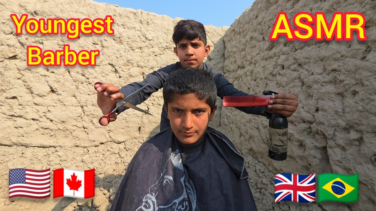 Asmr world's  No 1 youngest skilled barber in the world 