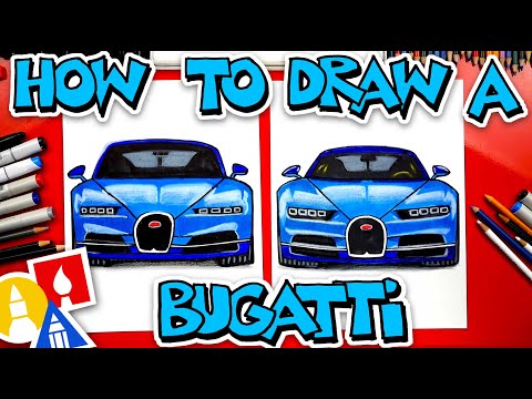 How To Draw A Bugatti Chiron Front View