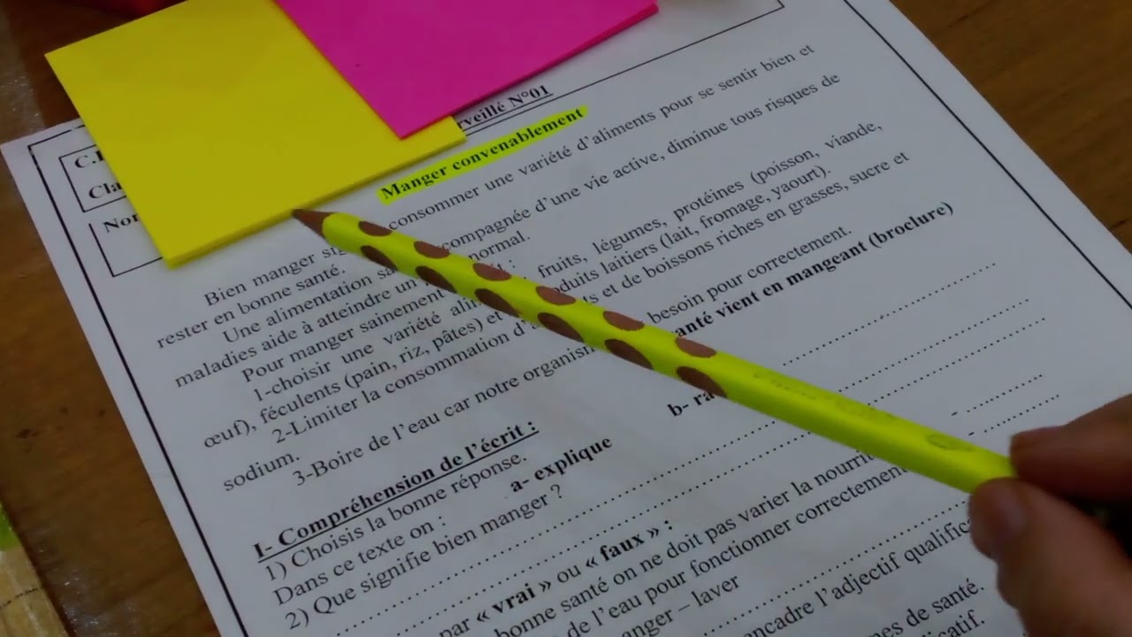 فرض الثاني📚 في اللغة الفرنسية 🖊️ للأولى المتوسط 🖍️الفصل الأول📃