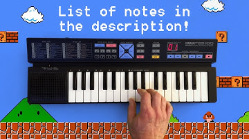 Super Mario Theme Song - Vintage Yamaha Keyboard Cover