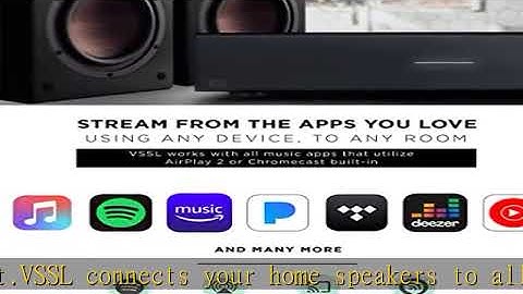 VSSL A.6X 12-Channel, 6 Zone, Audio Streaming Amplifier, Compatible with AirPlay 2, Chromecast, Ama