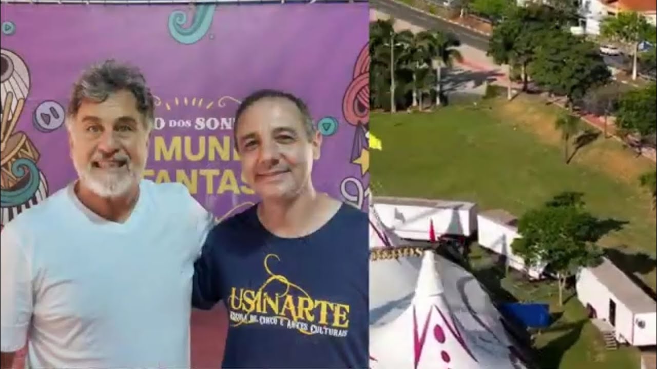 Bastidores do show Circo dos Sonhos Marcos Frota 