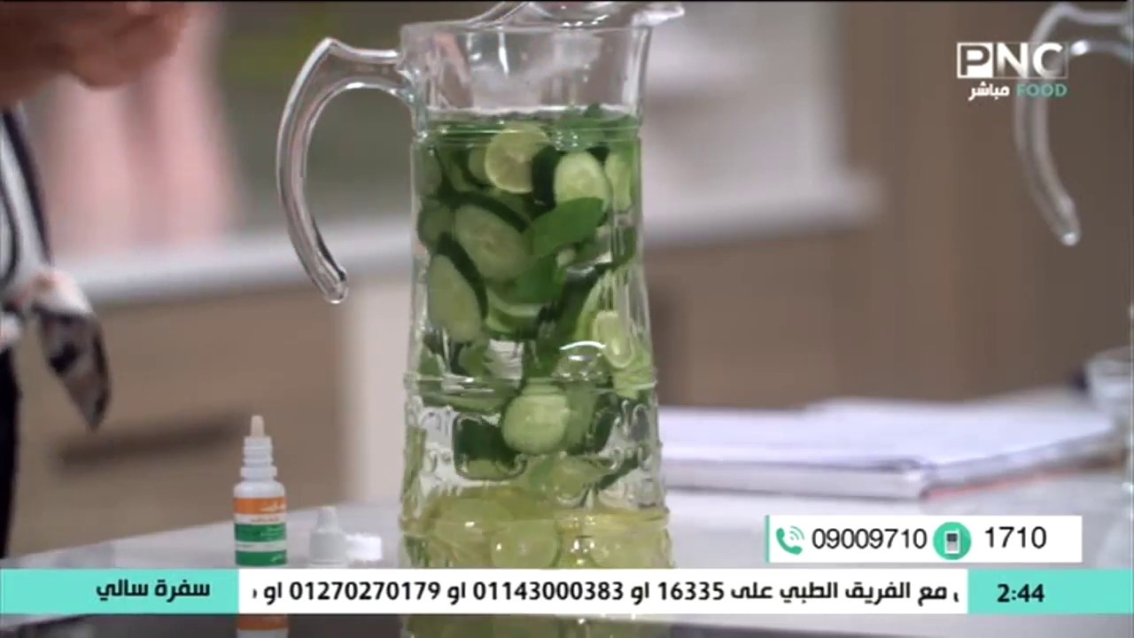 سفرة سالي مع سالي فؤاد | مشروبات الديتوكس | طريقة عمل مشروب الخيار والنعناع