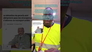 Mauritanie lessenegaiais paient des cartesde S�jour le transport publique est interdit aux ...