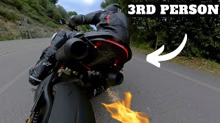 KNEE DOWN | KNEE DRAG | 3RD Person | Ducati Monster 1100 EVO | KNIESCHLEIFEN