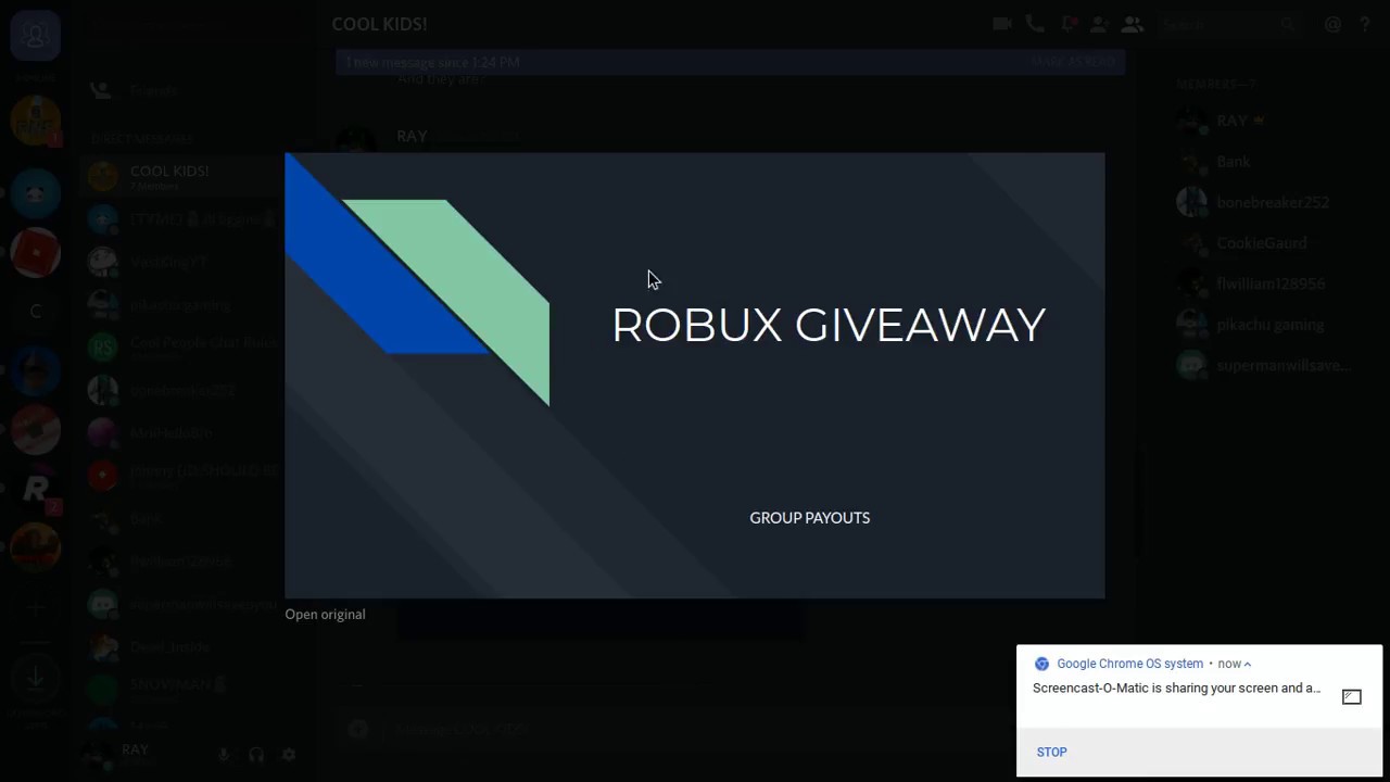 Robux Giveaway Group Payouts Youtube
