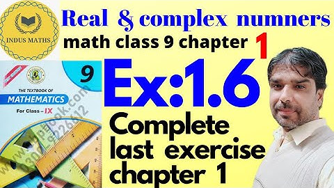 "Class 9 Maths | Exercise 1.6 Complete | Operations on Complex Numbers | Sindh Board"