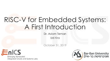 RISC-V for Embedded Systems: A First Introduction