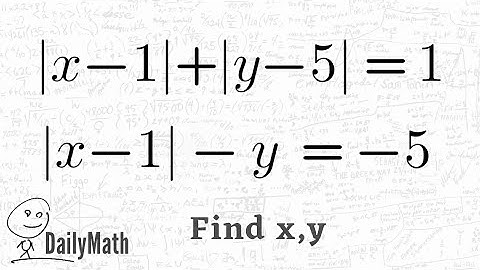 System of Equations with Absolute Values | Daily Math Algebra