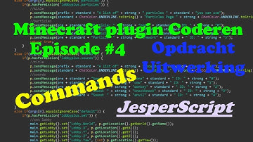 Minecraft Plugin Coderen #4 | Opdracht Uitwerking | Commands
