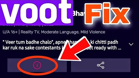 Voot App Video Download Not Showing Problem Solve