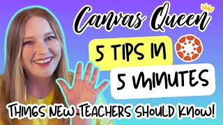 Top 5 Things Teachers Should Know About Canvas LMS by Canvas Queen 3,908 views 9 months ago 6 minutes, 12 seconds