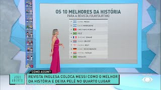 Messi é o melhor, segundo revista inglesa; Pelé o 4º na lista dos 100