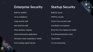 Information Security Programs for Startups