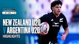 HIGHLIGHTS | New Zealand U20 v Argentina U20 | U20 Rugby Championship, 2026