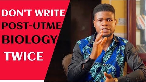 POST UTME Tutorial: 7 MOST REPEATED Biology topics in post utme (Don