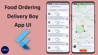 Food Ordering Delivery Boy App UI in Flutter | FooxEx screenshot 1