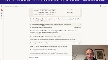 How I fix bugs in my code using Claude  (19/Oct/2025)