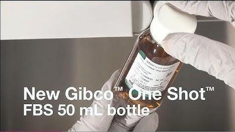 The new Gibco™ One Shot™ FBS 50 mL bottle. Finally…Aliquot-free solution that reduces contamination.