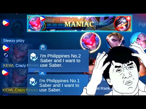 2 CRAZY MOVES IN 1 TEAM😱? HE SAID! HE IS THE REAL ONE? TOP 1 & 2  PHILIPPINES SABER IN ONE TEAM