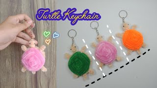 How to make a turtle keychain with pipe cleaners tutorial