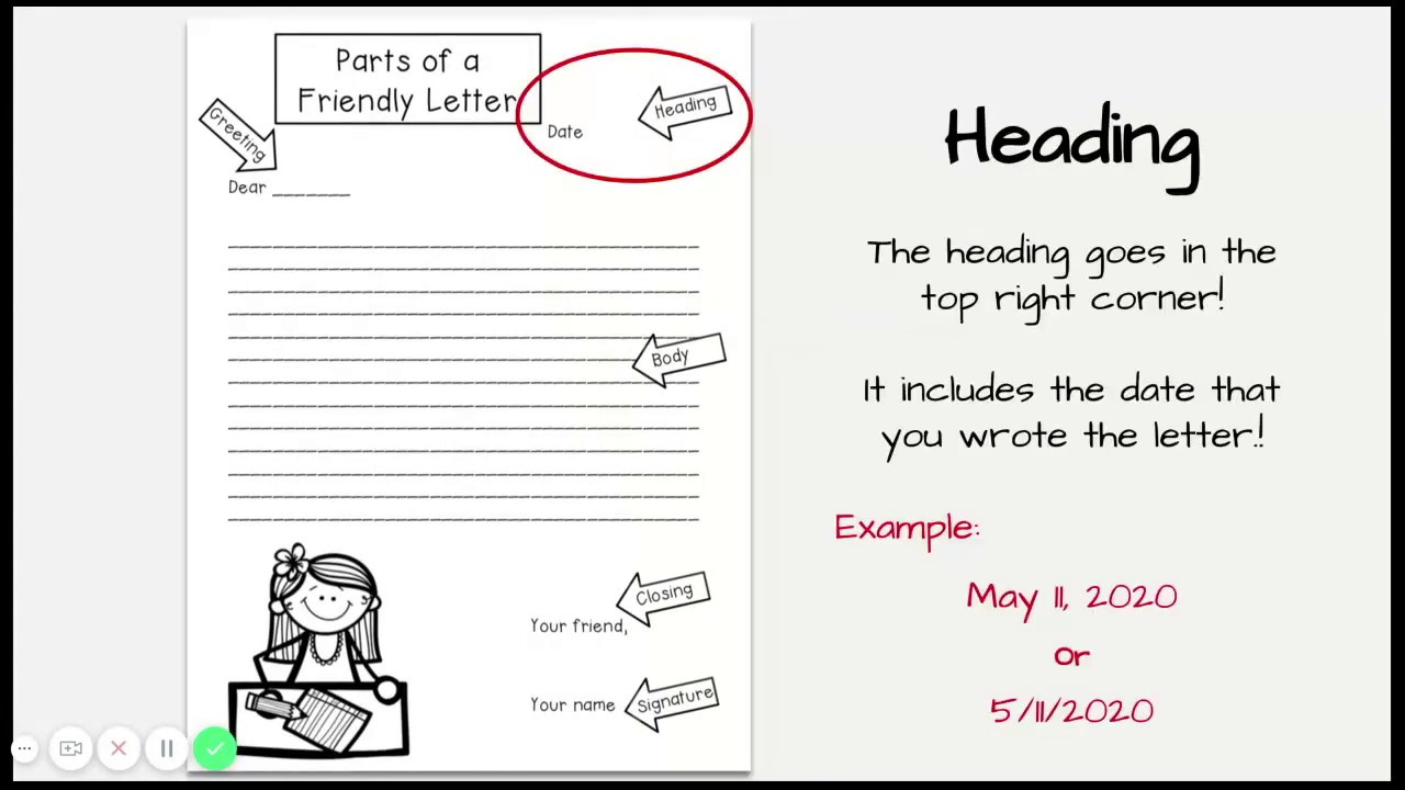 Parts Of A Letter YouTube