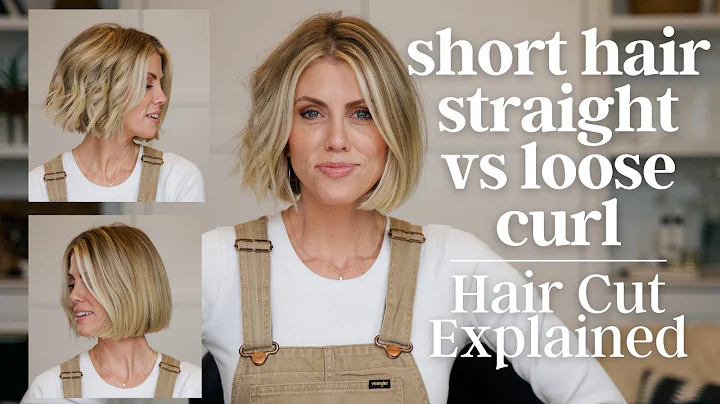 Short Hair Straight vs Loose Curls || Hair Cut Exp...
