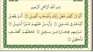 ايمن رشدي سويد سورة الفيل كاملة و مكتوبة HD