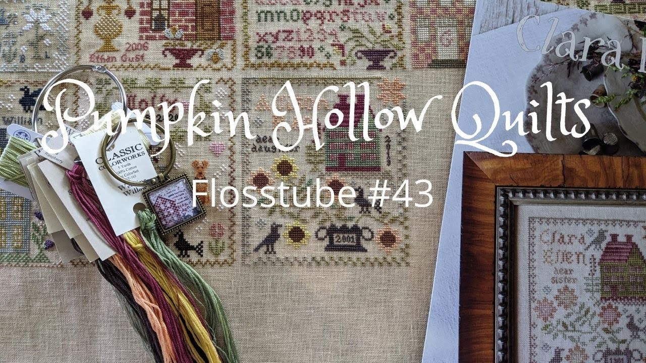 Flosstube #43 ~ Cross Stitch, Super Hot Summer Days and Patiently Waiting For Autumn...