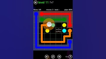 Flow Free Bridges Classic Pack 7x7 Level 11 Walkthrough