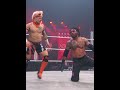 Robbie Eagles unleashes a barrage of kicks towards Shawn Dean!
