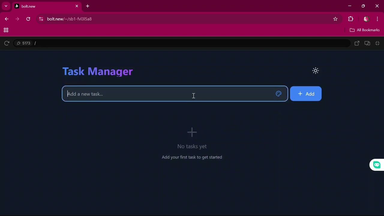 Building a Simple Task Manager App with Bolt.new & Cursor AI