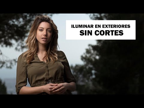 Iluminación con flash en exteriores sin cortes