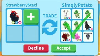 WHAT PEOPLE TRADE FOR A NEON EVIL UNICORN?!(CRAZY TRADES!!)Roblox Adopt Me!||Strawberry Butterflyx☆