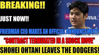 Friedman Makes Official Announcement as Ohtani’s Dodgers Exit Shocks the Baseball World!